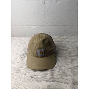 Carhartt‎ Hat Adult Beige Snap Back Cap Canvas Mesh Mens